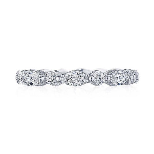Marquise and Round Diamond Eternity Band
