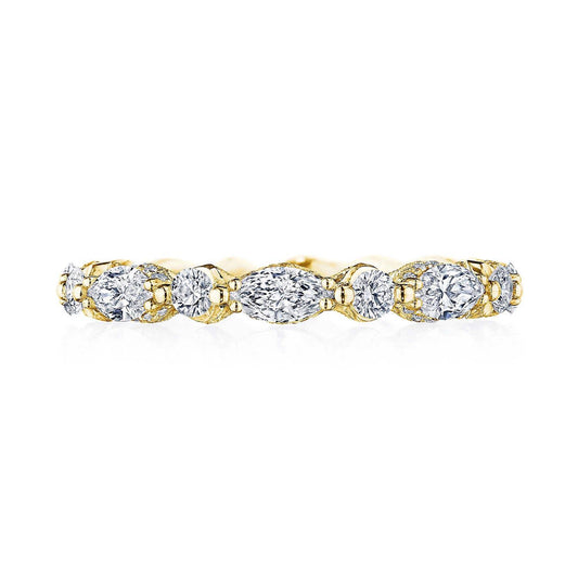 Marquise and Round Diamond Eternity Band