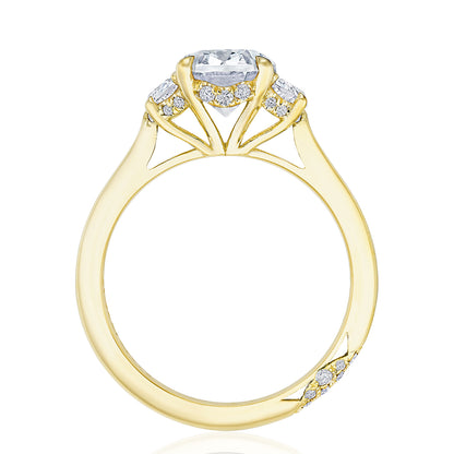 Oval 3-Stone Engagement Ring