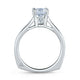 A.Jaffe Bezel Set Profile Diamond Cathedral Solitaire Engagement Ring MES063/04