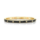 MICHAEL M Bracelet 14k Yellow Gold / Black / Small Chroma Extruded Bezel Bangle BR485