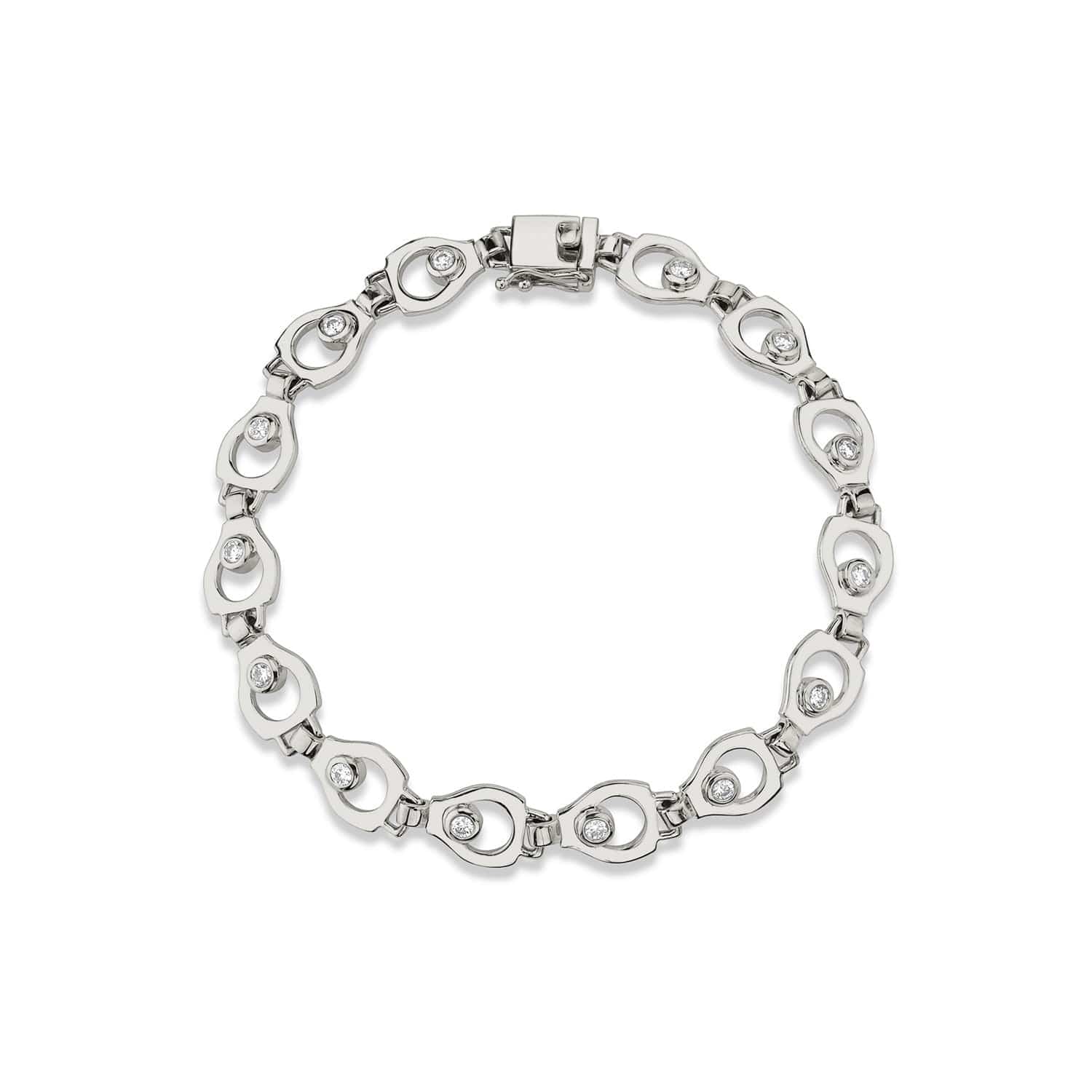 MICHAEL M Bracelets 14K White Gold / 6.5" Signature Infinity Bracelet BR434