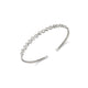 MICHAEL M Bracelets 14K White Gold Bezel Mixed Shape Cuff Bracelet BR419