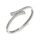 MICHAEL M Bracelets 14K White Gold / Small Europa Bypass Cuff BR401S-14KWG