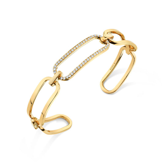 MICHAEL M Bracelets 14K Yellow Gold / Medium Endless Link Cuff BR516