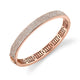 MICHAEL M Bracelets 18K Rose Gold / Medium Europa Diamond Pave Bracelet MAB103
