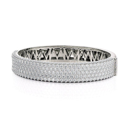 MICHAEL M Bracelets 18K White Gold / Medium Europa 7 Row Diamond Bracelet
