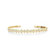 Bezel Mixed Shape Cuff Bracelet