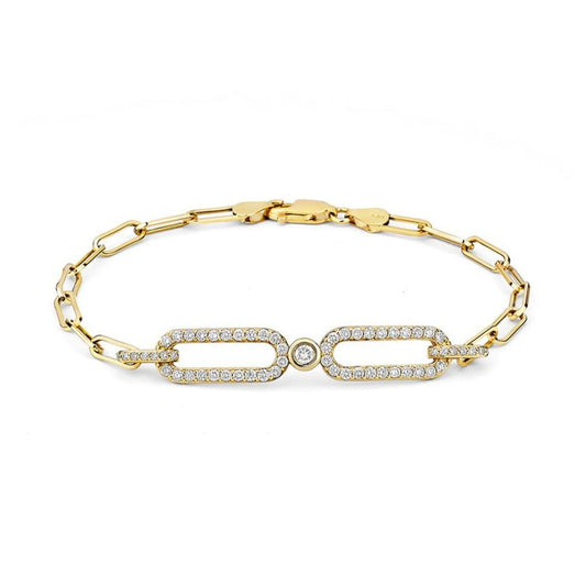 MICHAEL M Bracelets Double Link ID Bracelet