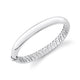 Polished Silver Orb Split Hinged Bracelet