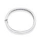 Polished Silver Orb Split Hinged Bracelet