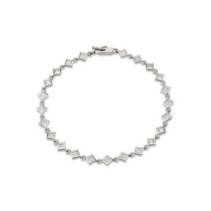 MICHAEL M Bracelets Princess Bezel Tennis Bracelet