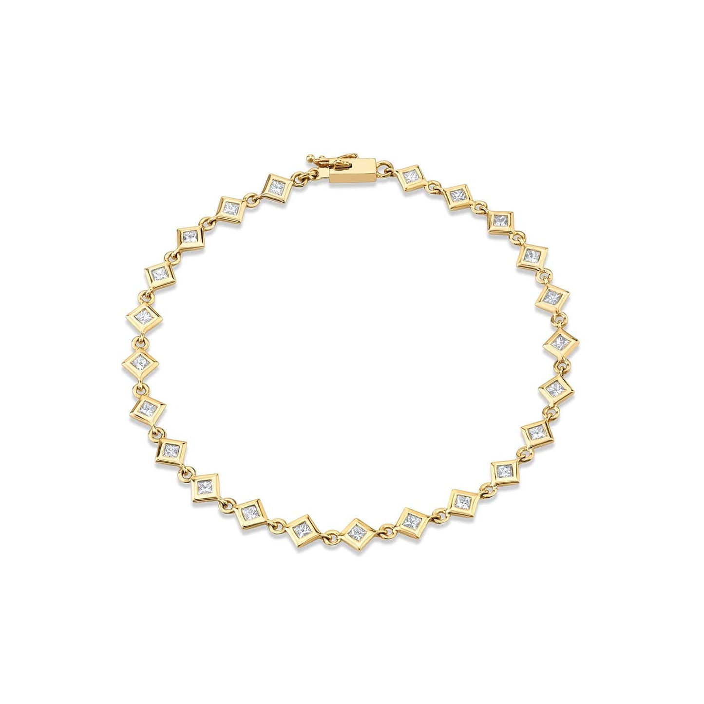 MICHAEL M Bracelets Princess Bezel Tennis Bracelet