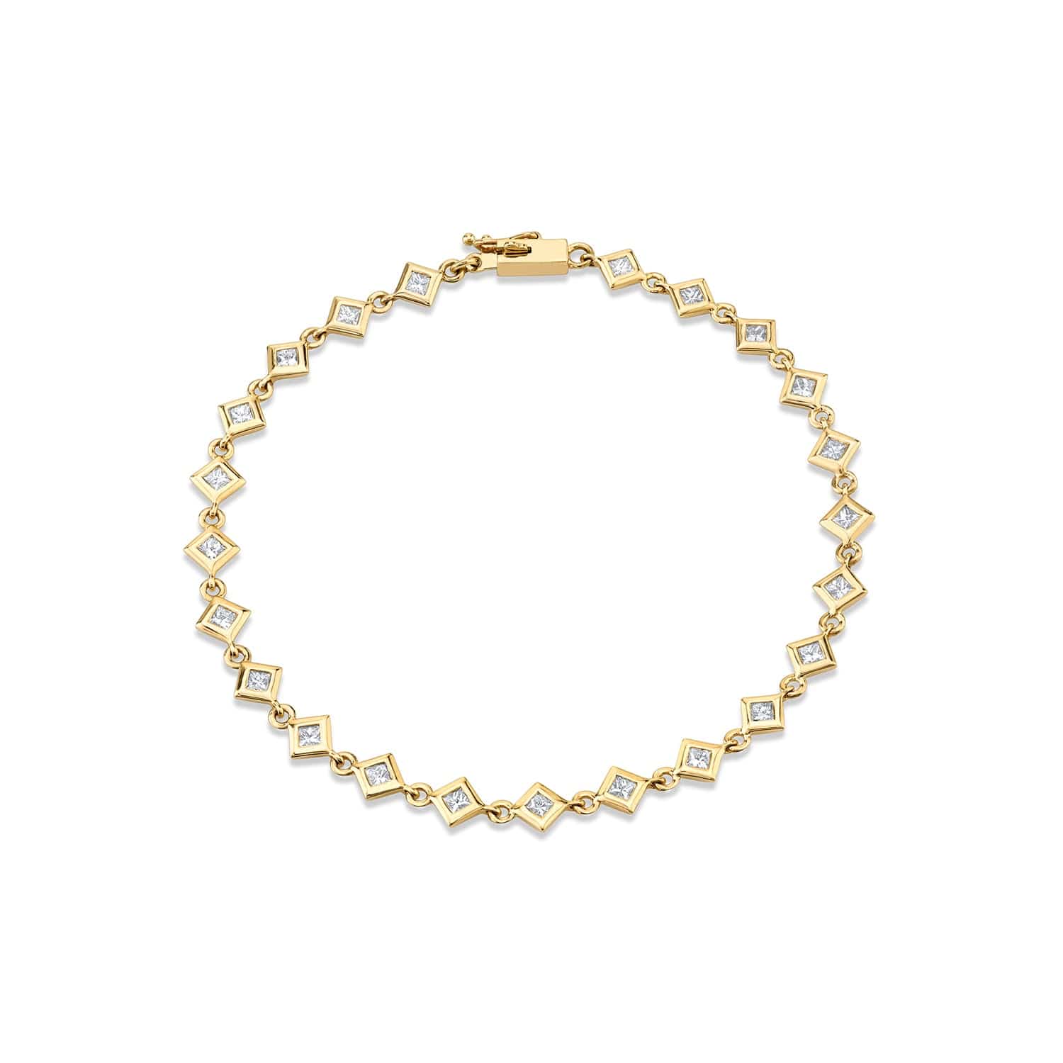 MICHAEL M Bracelets Princess Bezel Tennis Bracelet