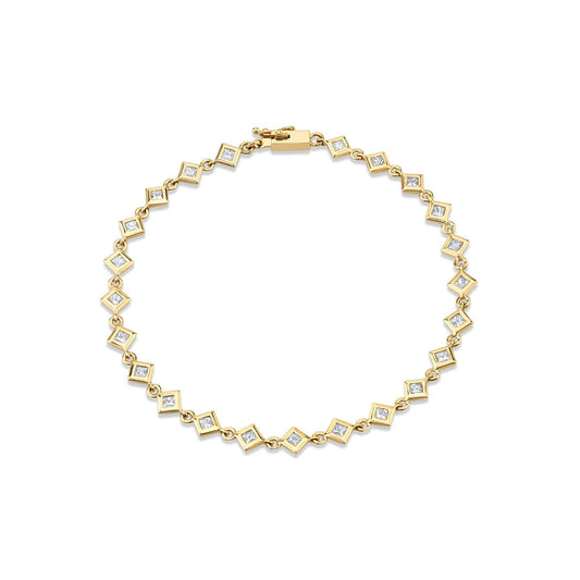 MICHAEL M Bracelets Princess Bezel Tennis Bracelet
