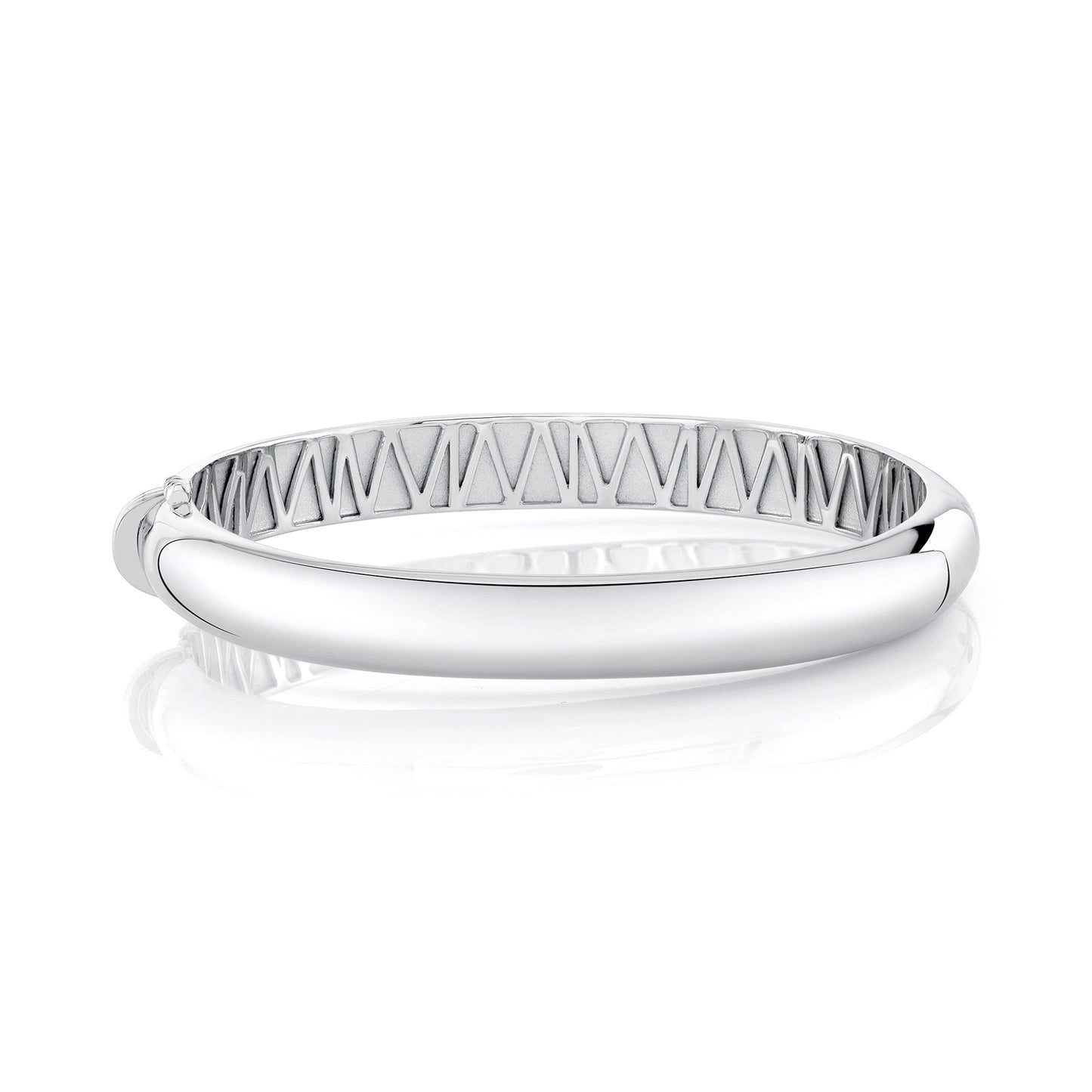 MICHAEL M Bracelets Silver / Small Polished Silver Orb Split Hinged Bracelet S-BR525-HP