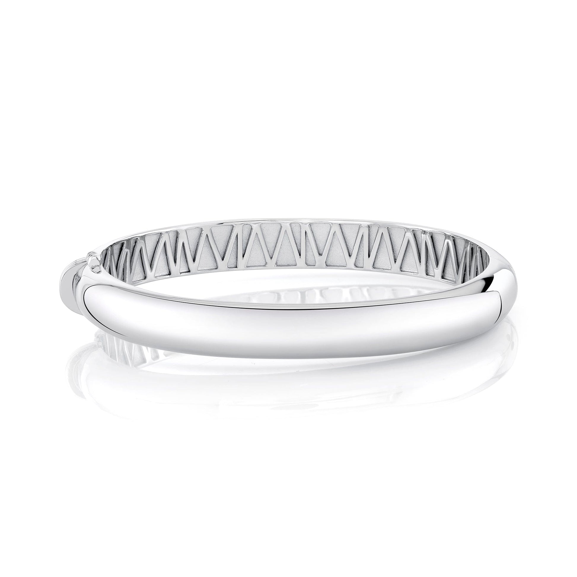 MICHAEL M Bracelets Silver / Small Polished Silver Orb Split Hinged Bracelet S-BR525-HP