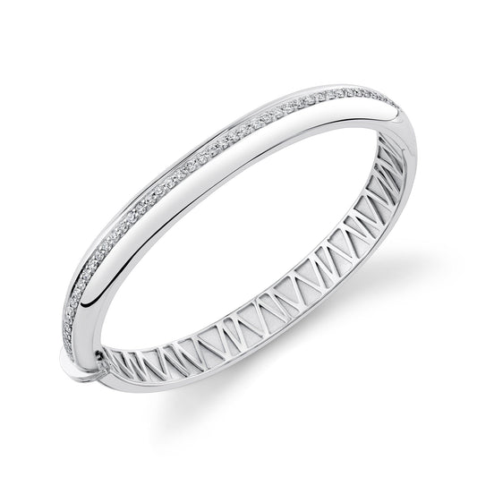 MICHAEL M Bracelets Silver / Small Silver Orb Split Hinged Bracelet S-BR525S-H
