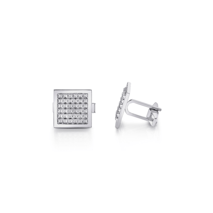 Silver Men's Tetra Cufflinks