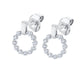 MICHAEL M Earrings 14K White Gold Cloud Single Drop Earrings ER386-M