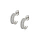 MICHAEL M Earrings 14K White Gold Europa Huggies ER444-14KWG
