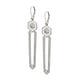 MICHAEL M Earrings 14K White Gold Hex Dagger Earrings ER515