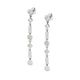 MICHAEL M Earrings 14K White Gold Mixed Shape Bezel Tennis Earrings ER416WG