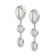 MICHAEL M Earrings 14K White Gold Orb Split Drop Earrings ER526