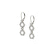 MICHAEL M Earrings 14K White Gold Pavé Hex Short Infinity Earrings ER517