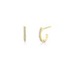 MICHAEL M Earrings 14K Yellow Gold Diamond Huggie Hoop Earrings ER270