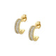 MICHAEL M Earrings 14K Yellow Gold Europa Huggies ER444-14KYG