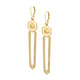 MICHAEL M Earrings 14K Yellow Gold Hex Dagger Earrings ER515