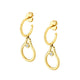 MICHAEL M Earrings 14K Yellow Gold Mini Signature MM Tetra Earrings ER374