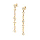 MICHAEL M Earrings 14K Yellow Gold Mixed Shape Bezel Tennis Earrings ER416YG