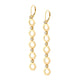 MICHAEL M Earrings 14K Yellow Gold Plain Hex Long Infinity Earrings ER500