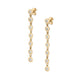 MICHAEL M Earrings 14K Yellow Gold Round Bezel Tennis Earrings ER414YG