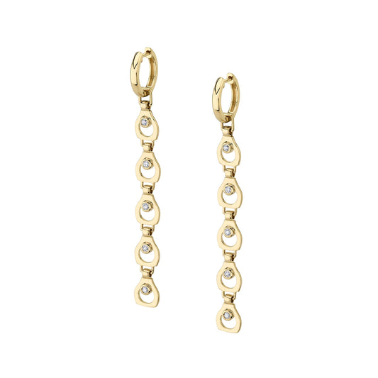 MICHAEL M Earrings 14K Yellow Gold Signature Drop Earrings ER433YG
