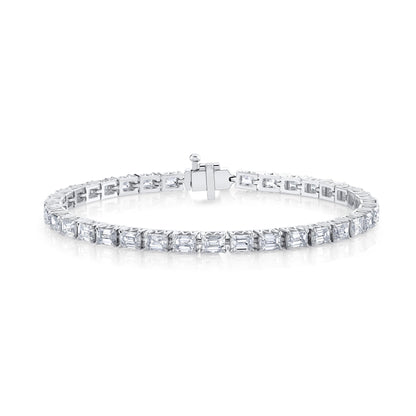 MICHAEL M Earrings 18K White Gold Meksian Emerald Bracelet Petite BR601M