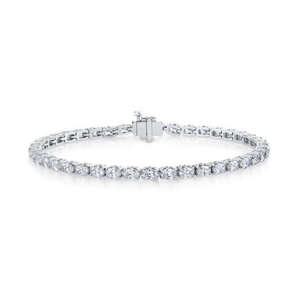 MICHAEL M Earrings 18K White Gold Meksian Oval Tennis Bracelet BR600M