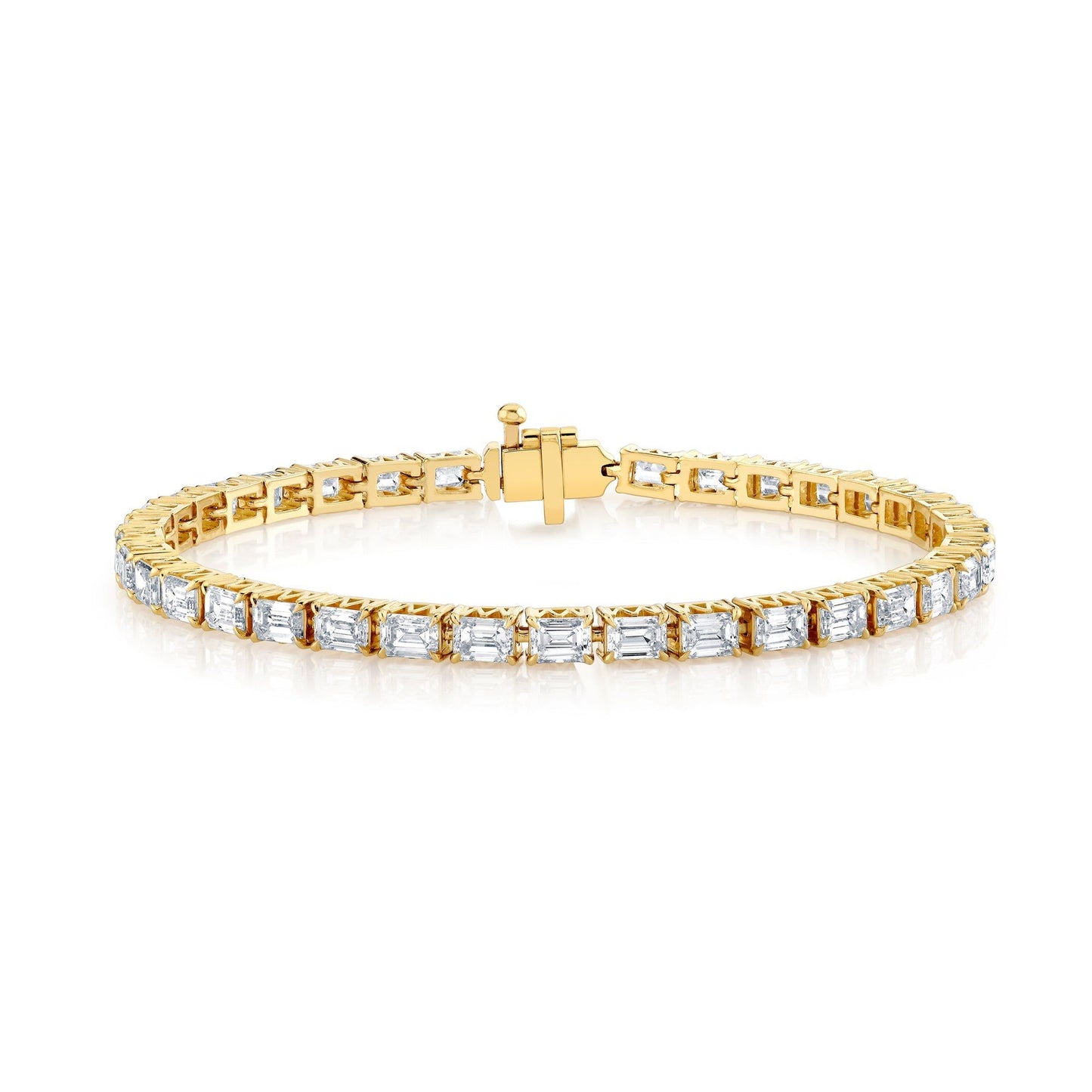 MICHAEL M Earrings 18K Yellow Gold Meksian Emerald Bracelet Petite BR601M