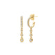 MICHAEL M Earrings Chroma Gold Dangle Hoops