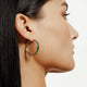 Chroma Pavé Edge Hoop Earrings