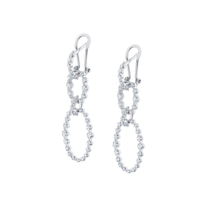 MICHAEL M Earrings Cloud Oval Drop Earrings