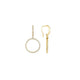 Cloud Ring Drop Earrings