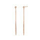 Diamond Stud Linear Earrings