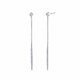 Diamond Stud Linear Earrings