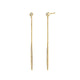 Diamond Stud Linear Earrings