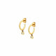 MICHAEL M Earrings Foundation Bezel Huggie Hoops