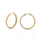 Large Chroma Gold Edge Pavé Hoops