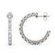 Meksian Diamond Hoop Earrings